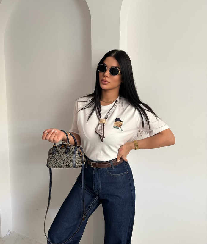 تیشرت اسکارف دار ترک BISOU